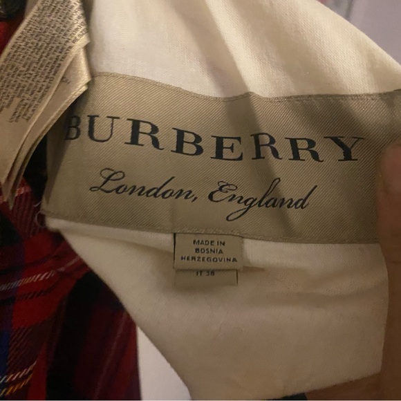 Burberry Reversible Gabardine & Tartan Wool Car Coat NWOT - Picture 6 of 13